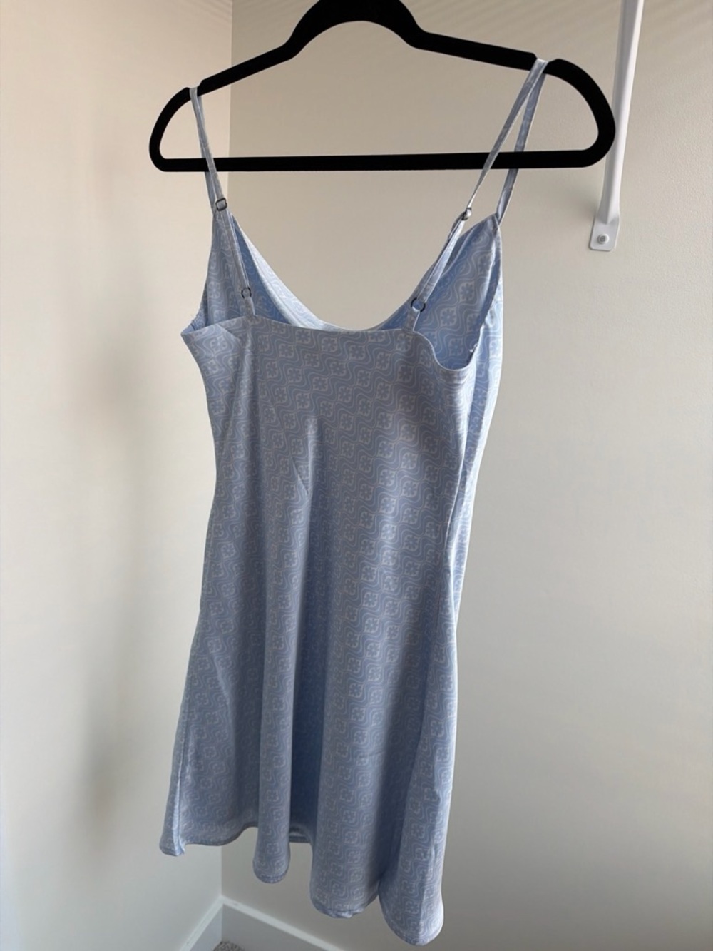 Hollister Light Blue Cowl Neck Mini Slip Dress - Picture 2 of 3